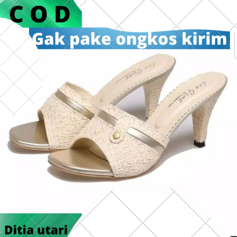 HIGH HEELS MOTIF BRUKAT LD51 Heels high heels terlaris high heels kekinian high heels terbaru fashio