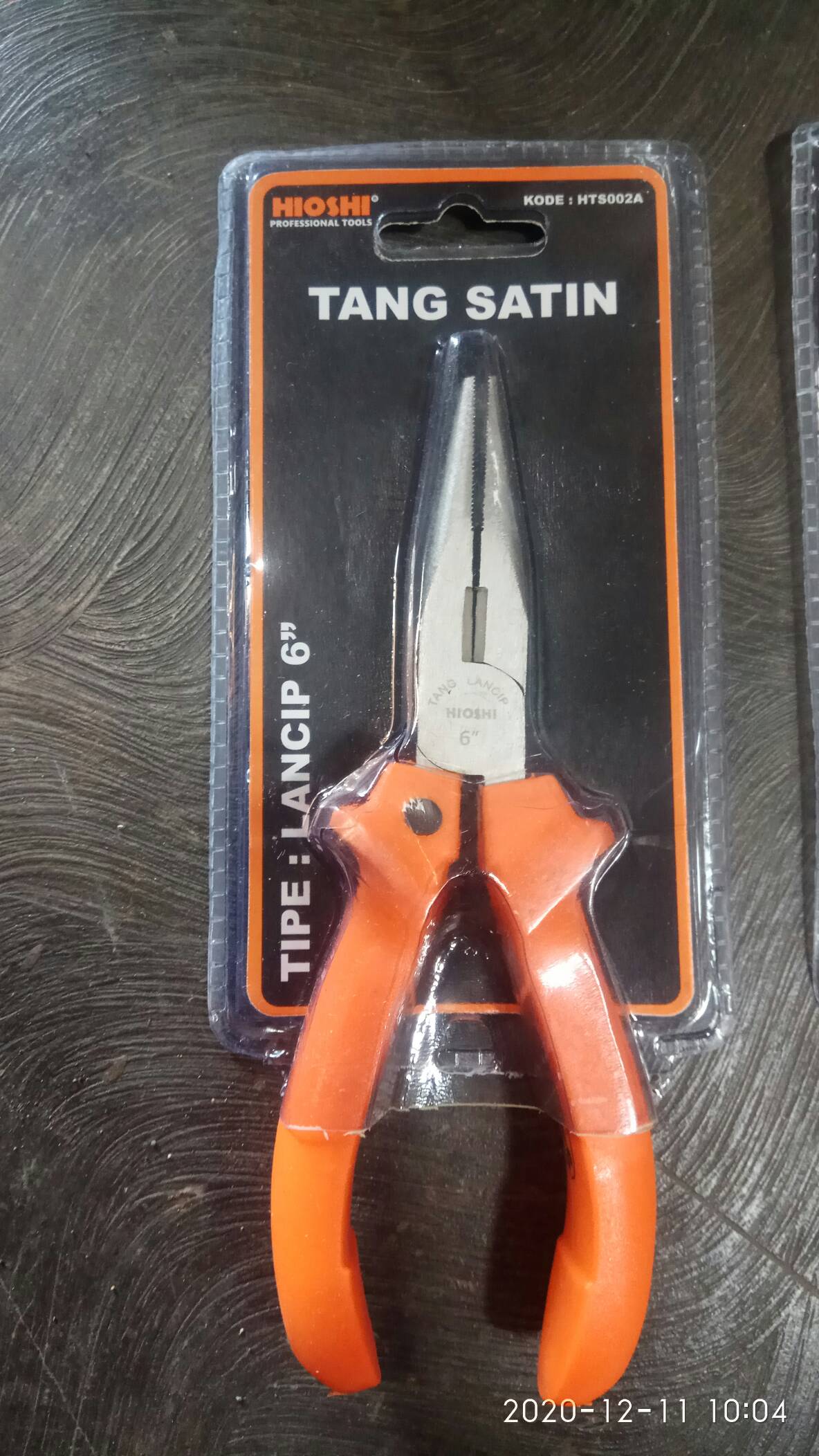 Tang Lancip Hioshi 6 Tang  Cucut Satin 15cm Stang Lincip 6 Inci Tang Runcing Orange 150mm