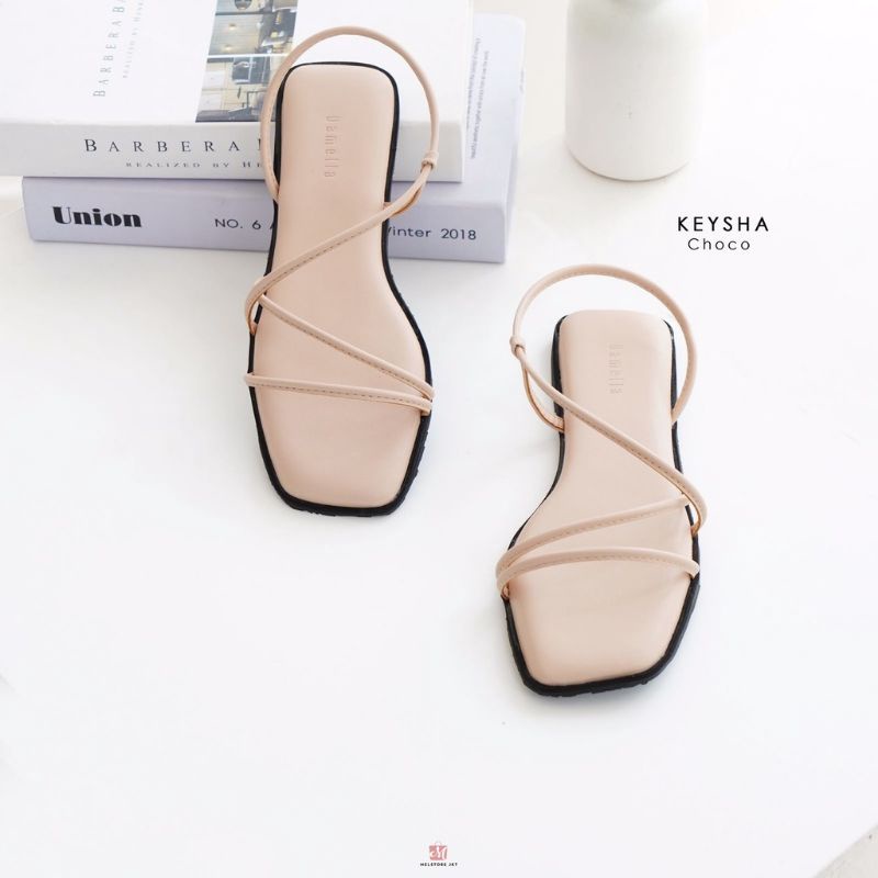 Damelia Melstore jkt Sandal flat wanita Keysha DAMELIA MELSTORE JKT