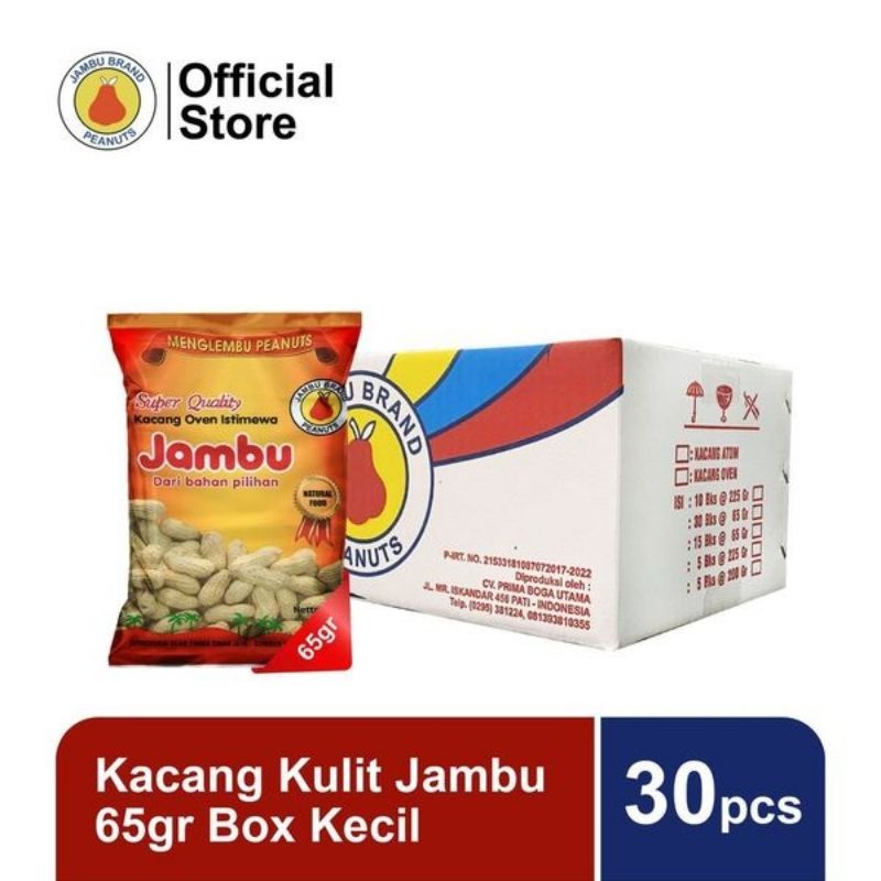 

Kacang Kulit Jambu 65gr Box Kecil