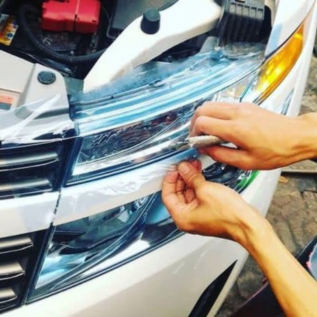 Stiker headlamp mobil motor Stiker light blue Stiker biru Sticker lampu biru solid biru transparan H