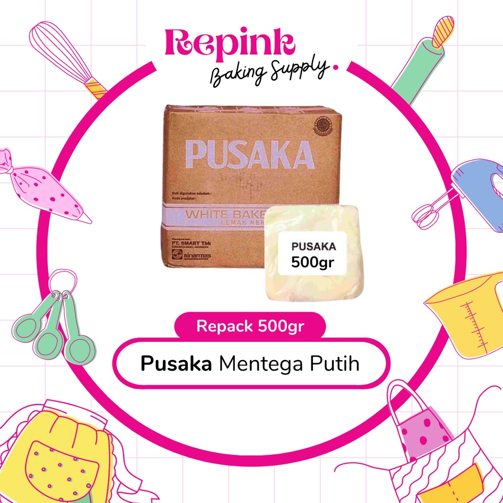 

Pusaka Mentega Putih Repack 500gr | Mentega Putih Pusaka Shortening Repack 500gr