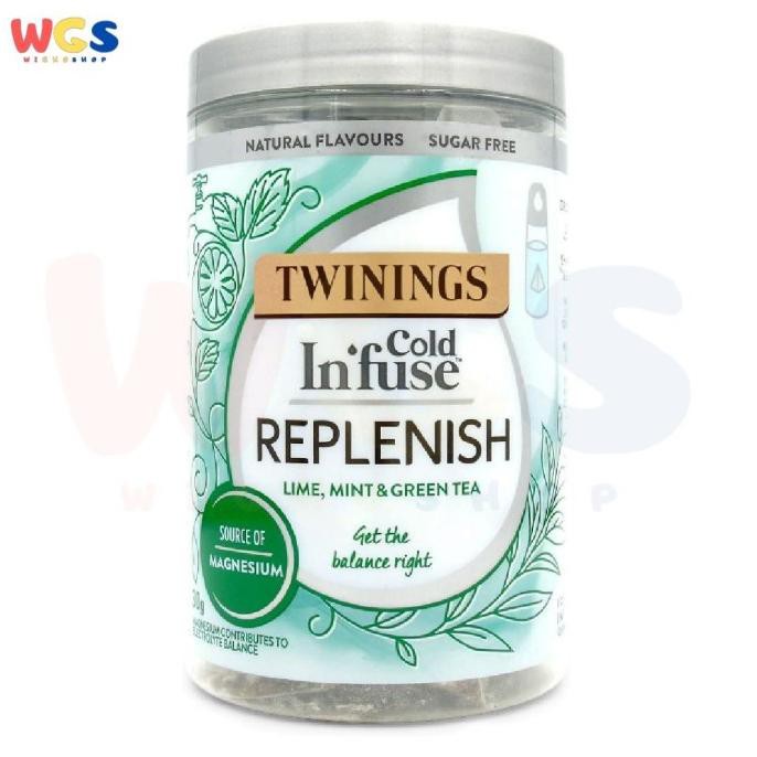 

Jual Twinings Cold Infuse Replenish Lime - Mint - Green Tea 12 Infusers Teh