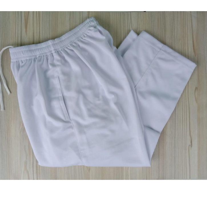 Terbaru.. Celana training putih polos pria/wanita