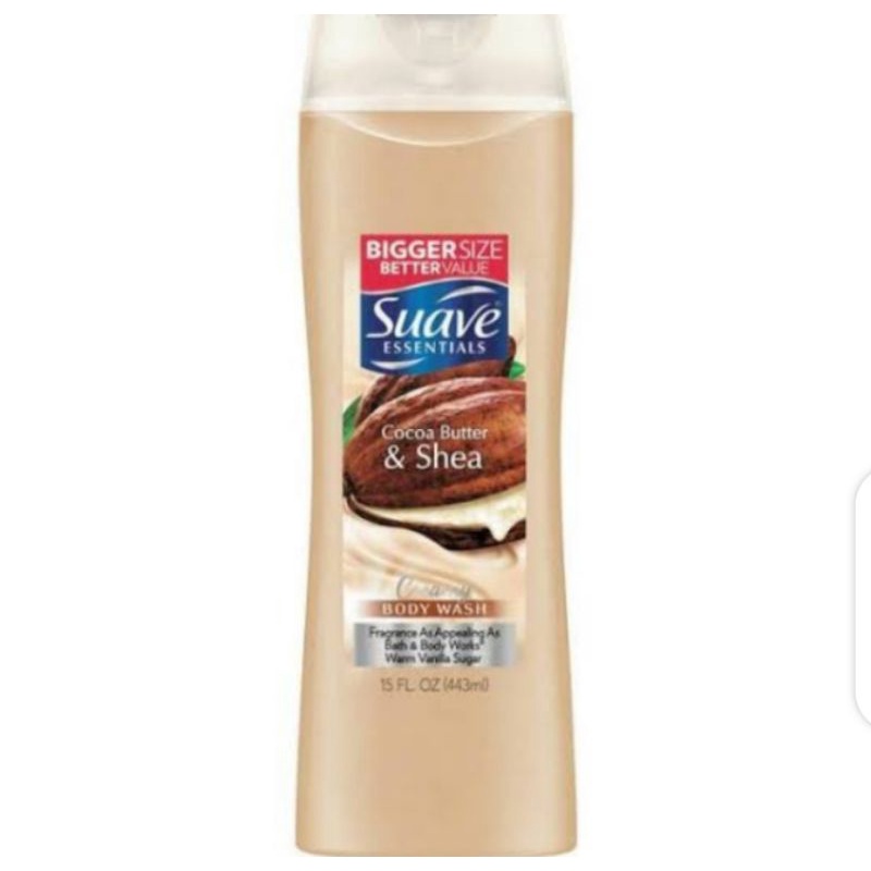 Suave Essential Creamy Cocoa Butter & Shea 443 ml Body Wash