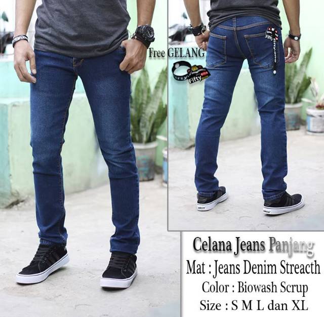 CELANA JEANS PANJANG PRIA / CELANA JEANS PRIA SLIM-FIT BEST SELLER