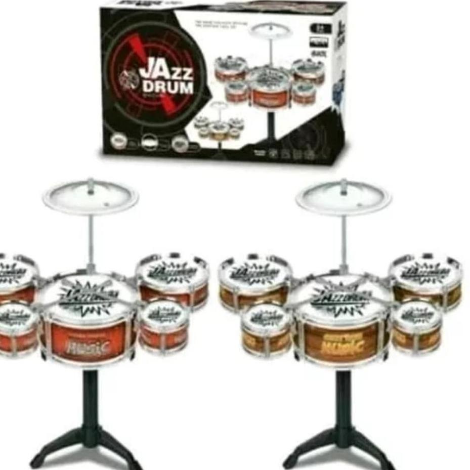 ✈ B661 Mainan Drum Jazz Anak Set-Kecil Rockstar Kit ♣