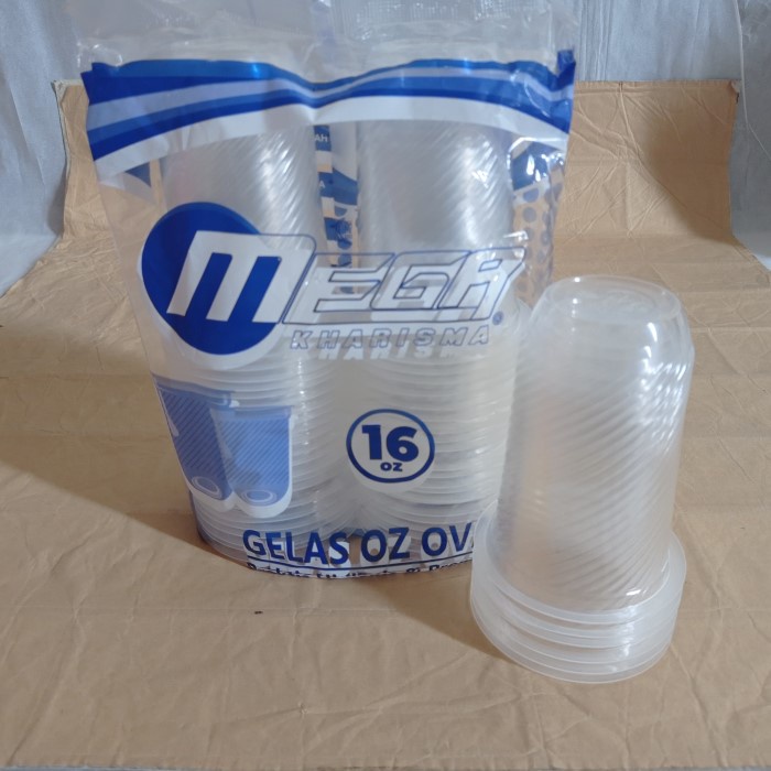 Cup Ovale Boba/Gelas Ovale/Oval Cup Gelas isi 50pcs/Gelas Plastik Oval