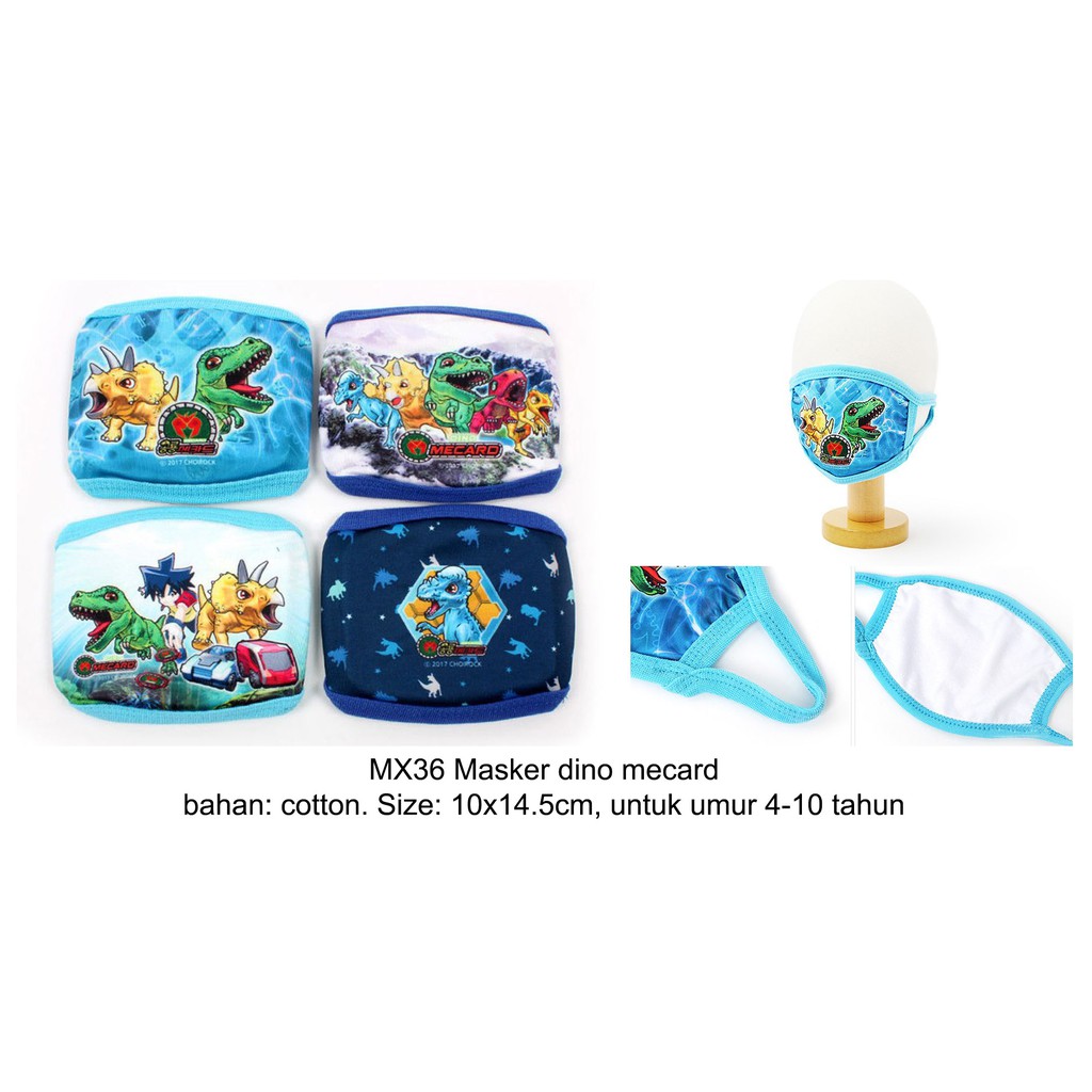 ORI KOREA MASKER DINO MECARD - MX36