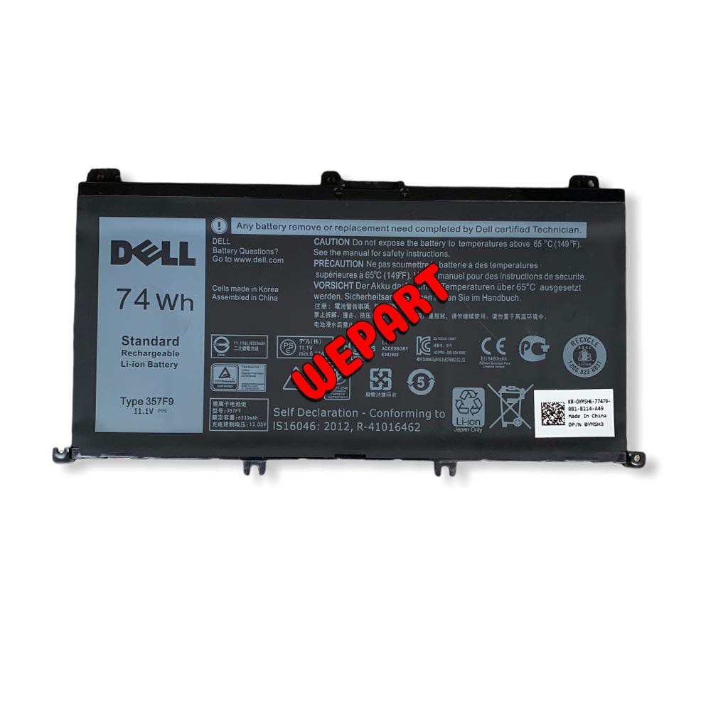 Baterai Original Dell Inspiron 15 7000 7566 7567 7557 7559 357F9