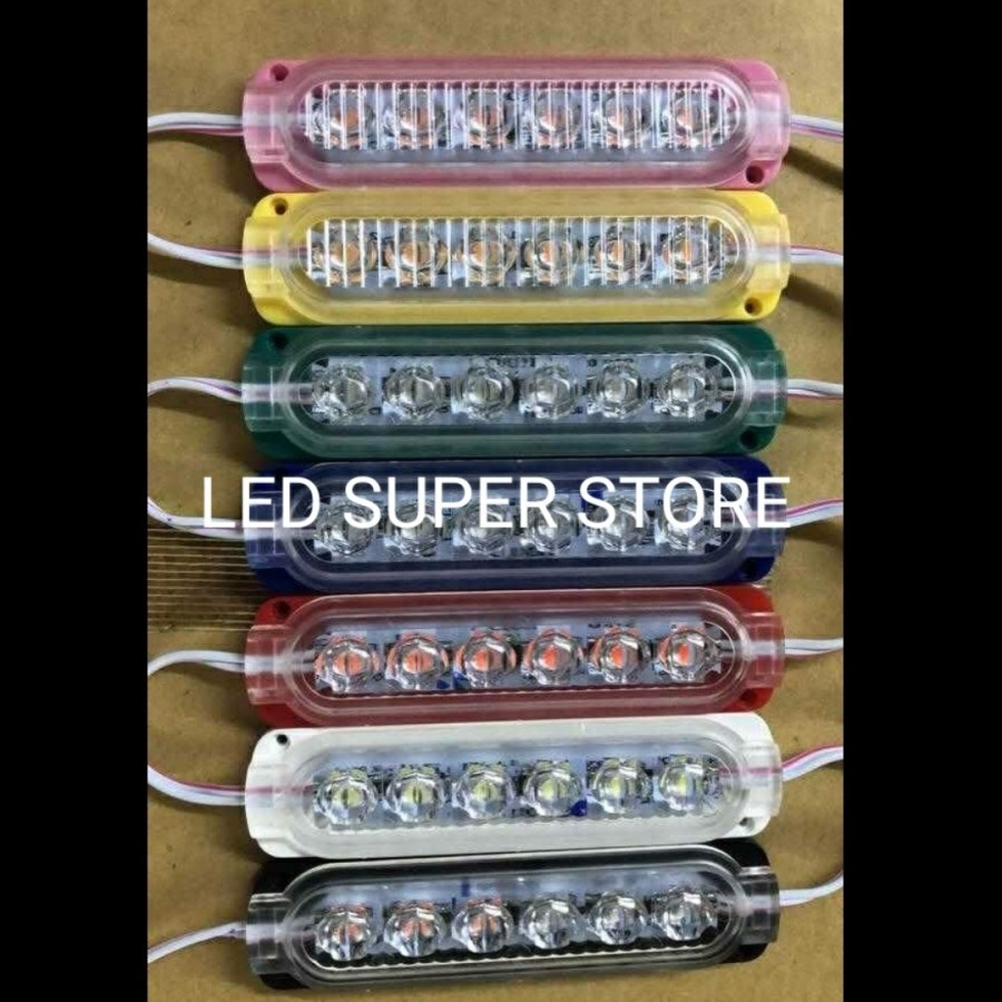 [ 100Pcs ] Modul Ultrasonic 6 Mata LED 10425 | Lampu LED Ultrasonic 6 Mata  (1x6)