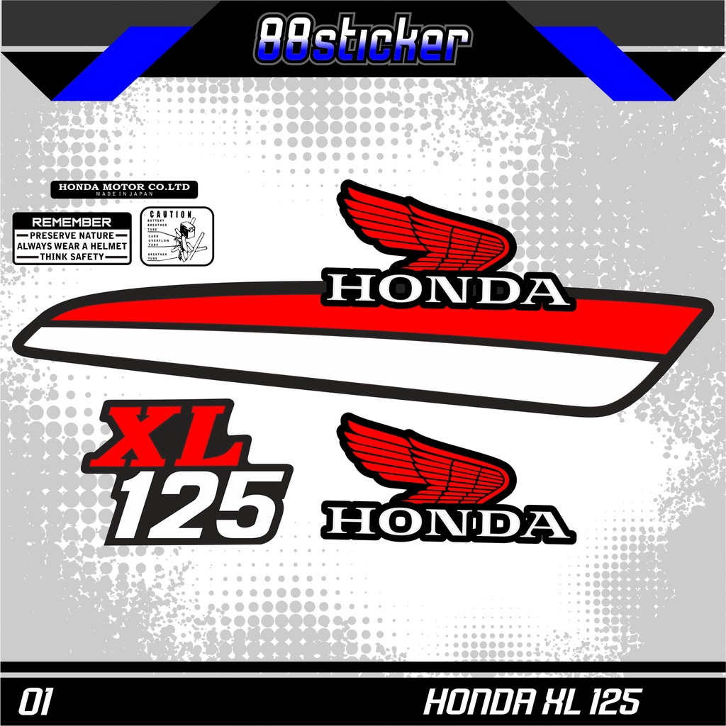 stiker motor Striping Honda Xl 125 Variasi