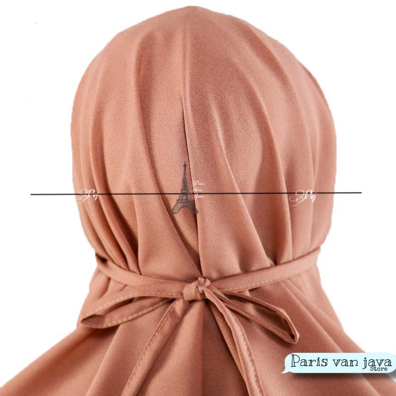 HIJAB BERGO MARYAM TALI NON PET MOSCREPE PREMIUM | KERUDUNG INSTAN (M) | JILBAB BERGO TALI (M)