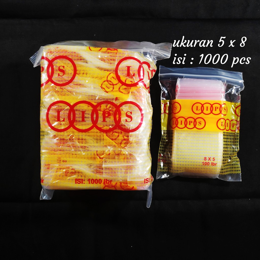 Plastik Klip uk 5x8 (1000pcs), Plastik obat, klip ziplock