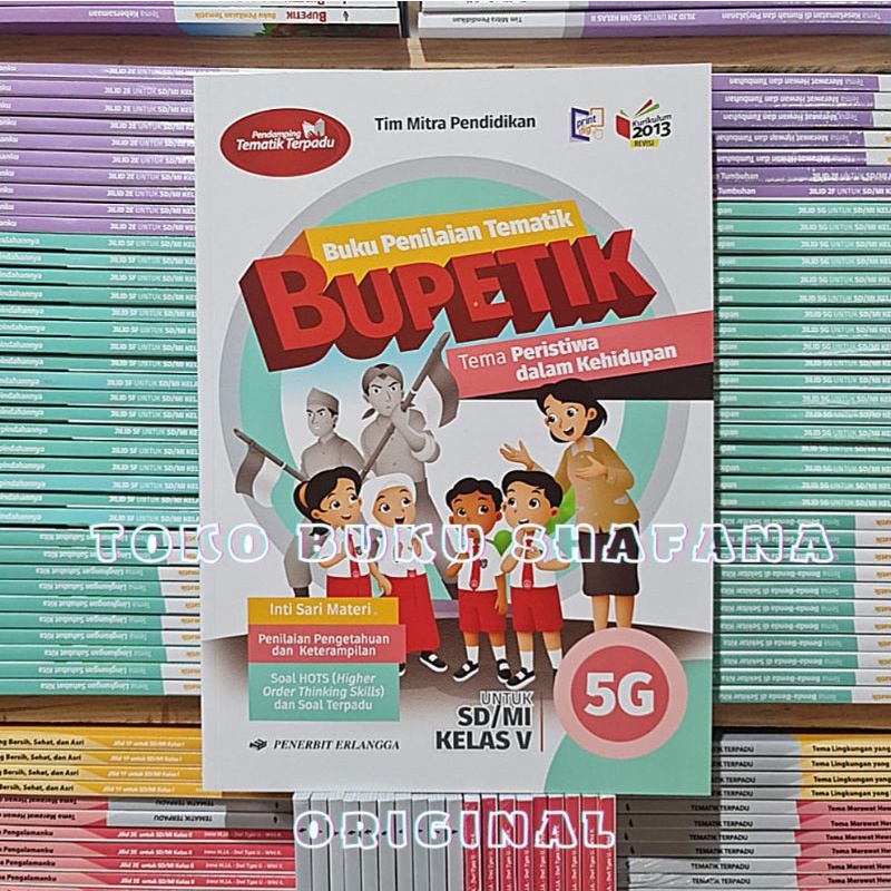 PAKET BUKU BUPETIK 5F 5G 5H 5I KELAS 5 SD ERLANGGA K13 REVISI SEMESTER 2