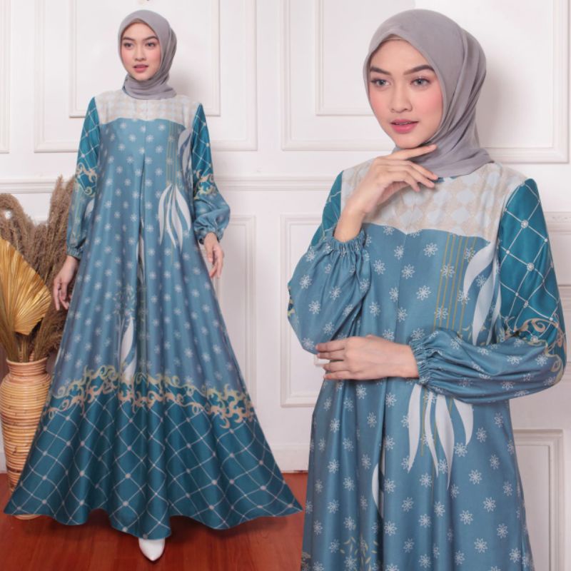 Gamis Wanita Bahan Premium Twist Original Model Baju Gamis Motif Warna Model Baju Gamis Modis Model 