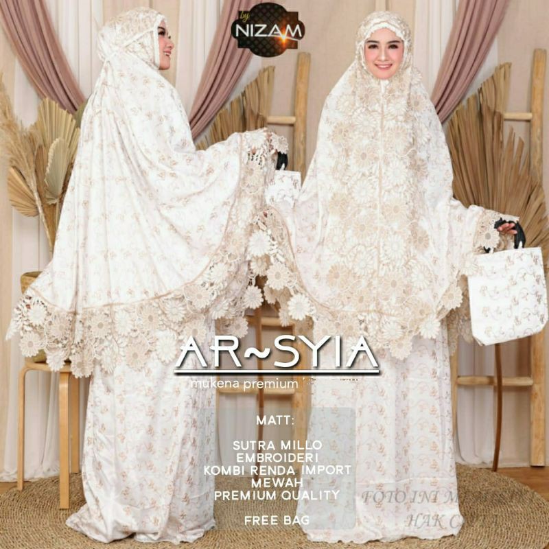 Mukenah Dewasa/Mukenah Cantik Full Bordir/Mukena Mahar