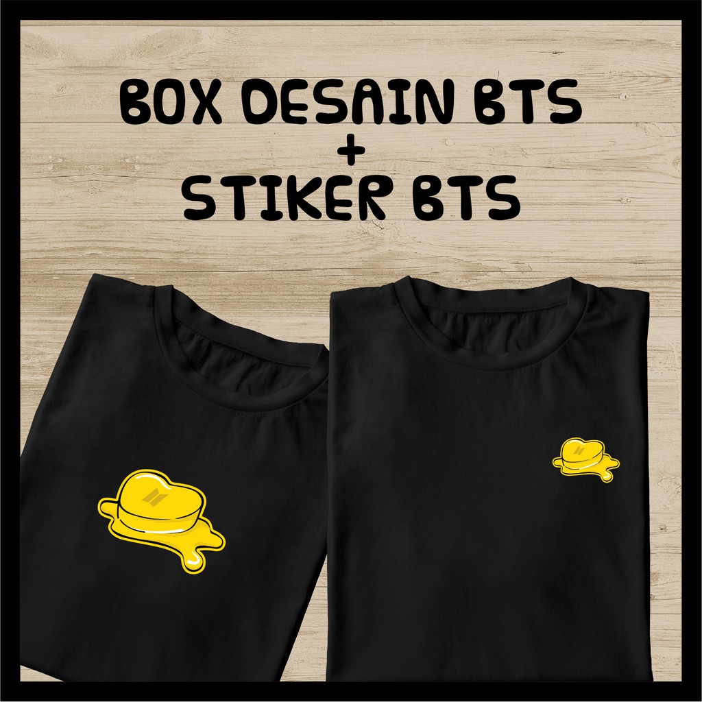 KAOS BAJU BTS BUTTER WANITA T-SHIRT LENGAN PENDEK MURAH + BOX DESAIN