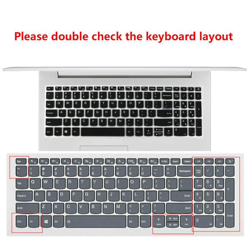 For 15.6inch Lenovo V330-15IKB Soft Ultra-thin Silicone Laptop Keyboard Cover Protector