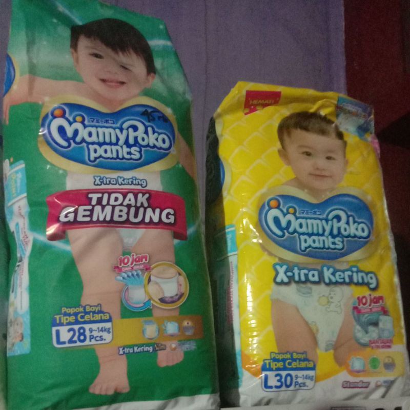 TERMURAH  Mamy Poko Slim uk L28 M30 barang ready .