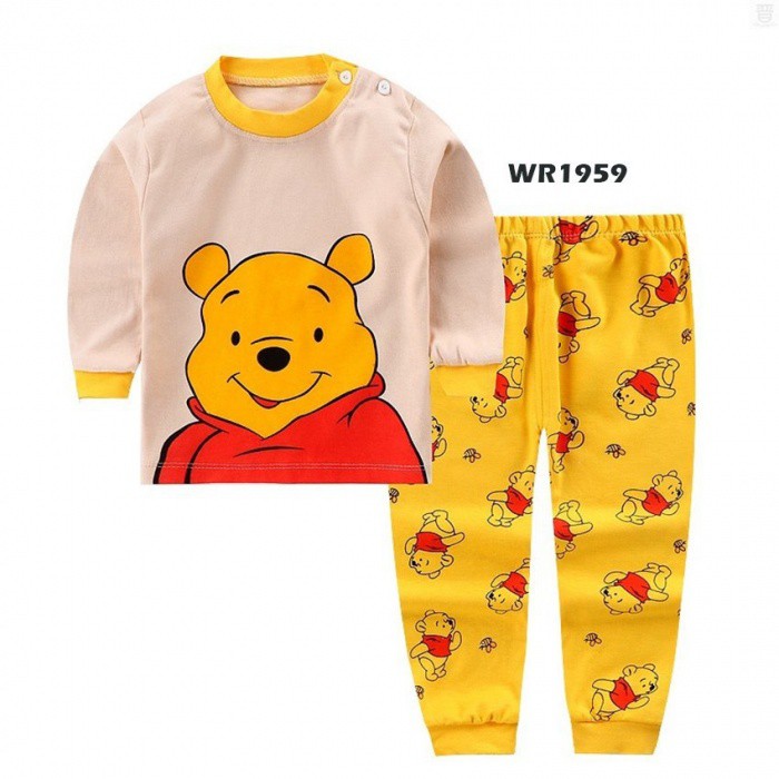 Setelan Piyama Longsleeve Winnie The Pooh