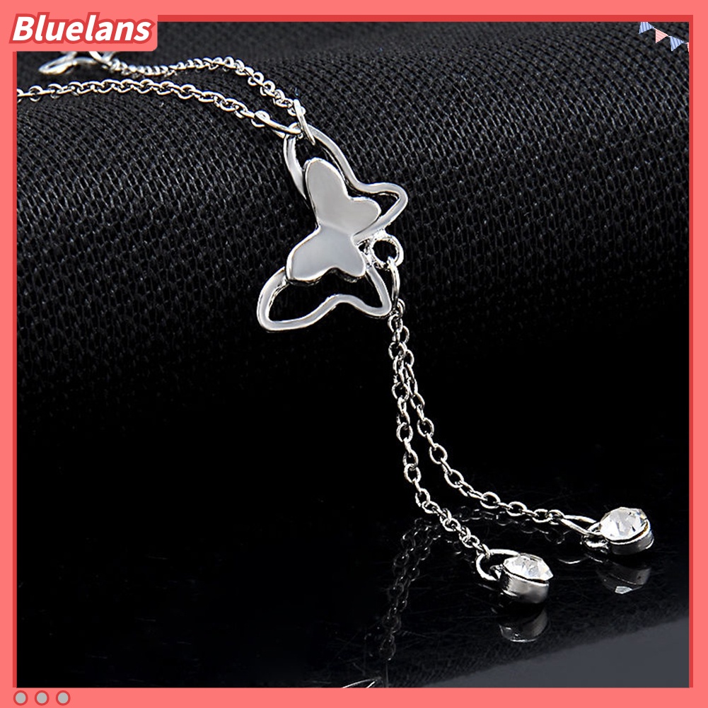 Bluelans Women Fashion Barefoot Sandal Beach Foot Chain Butterfly Charm Anklet Bracelet Gift