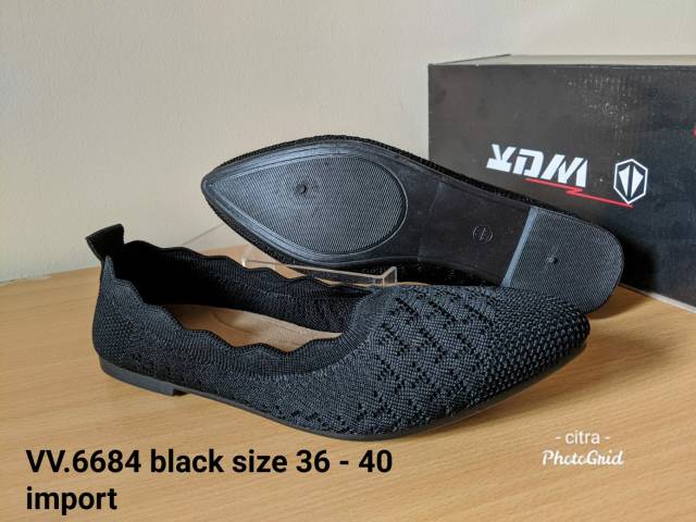 Sepatu flat import kode VV6684