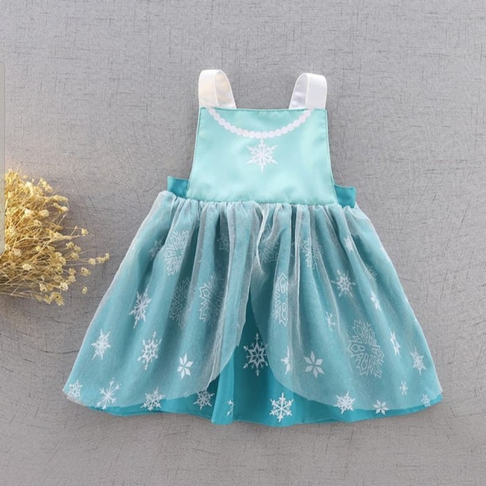 FROZEN Princess apron dress Elsa Anna celemek anak frozen bib