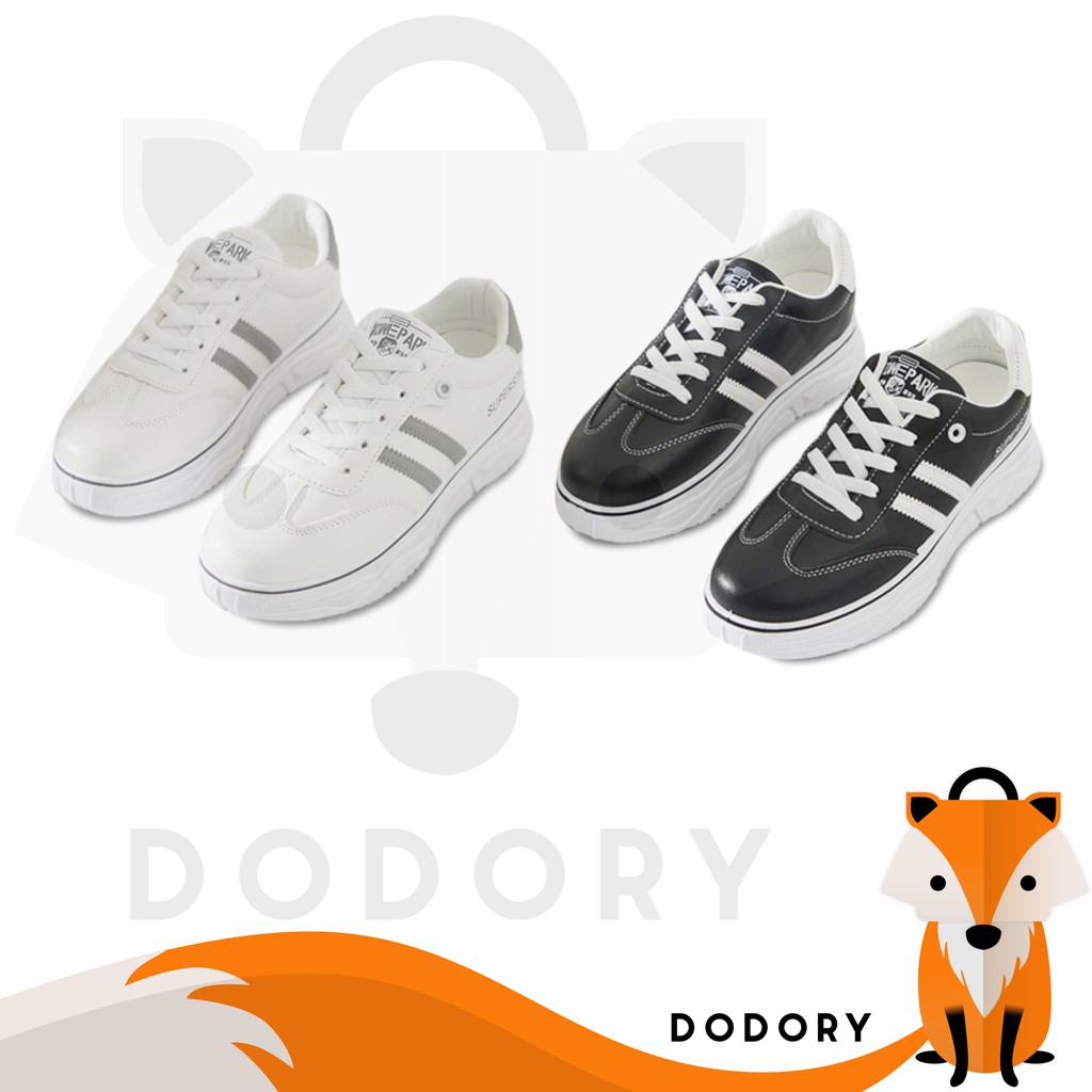 DODORY SHS018 Sepatu Sneakers Kasual Wanita Hitam Putih Ulzzang  Style Woman Casual Fashion Shoes