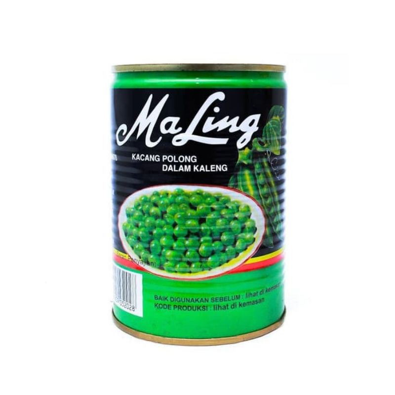 Ma Ling Kacang Polong Kemasan 397 Gram / Green Peas