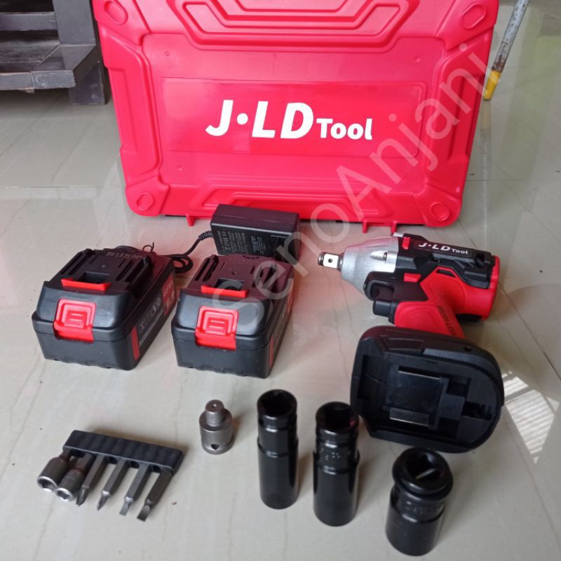 JLD Impact Wrench Baterai Cordlles 48 VF JV88 BRUSHLESS by JLD Tool