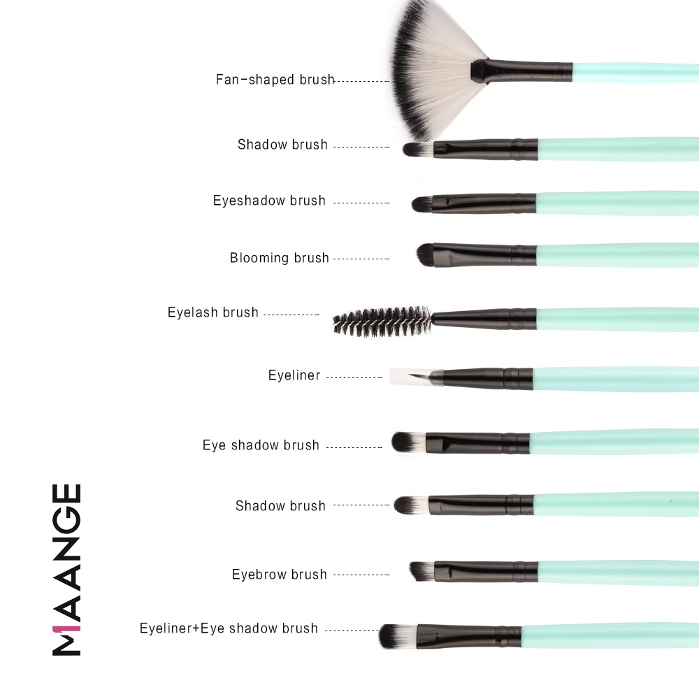 MAANGE 18Pcs Make Up Brush For Eyeshadow Eyebrow Blush 100% Brand New &amp; High Quality MAG5445