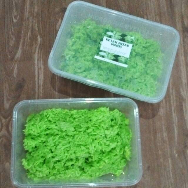 

Ekaila Tape Ketan Hijau Manis 400gram rasa pandan