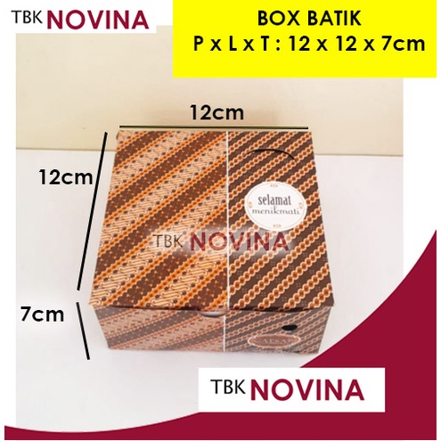 KOTAK SNACK BATIK / BOX NASI SNACK / DUS BOLU KUE GORENGAN BATIK