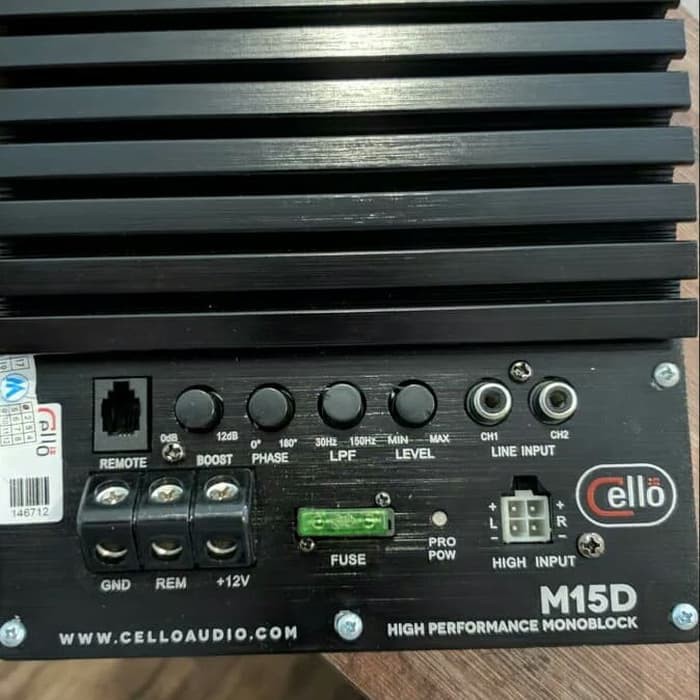 Power Monoblock CELLO M15D Monoblok CELLO M15D Power Monoblock D Class