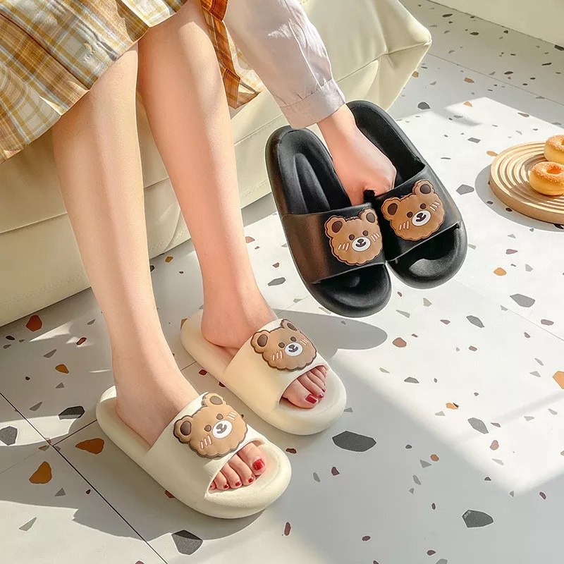 Sandal Slop Wanita Rubber Sandal Fashion Trendy ForeverYoung