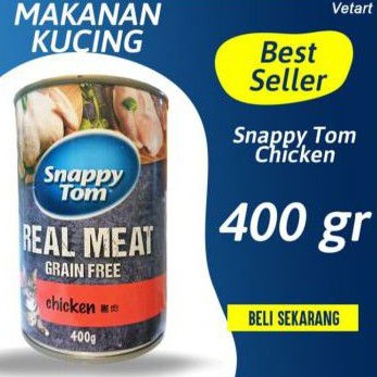 SNAPPY TOM kaleng rasa chiken 400gram