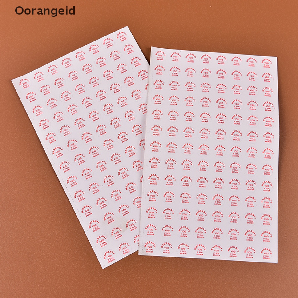 2 Lembar / 208pcs Stiker Label Pelindung Garansi Void If Damaged Untuk Keamanan