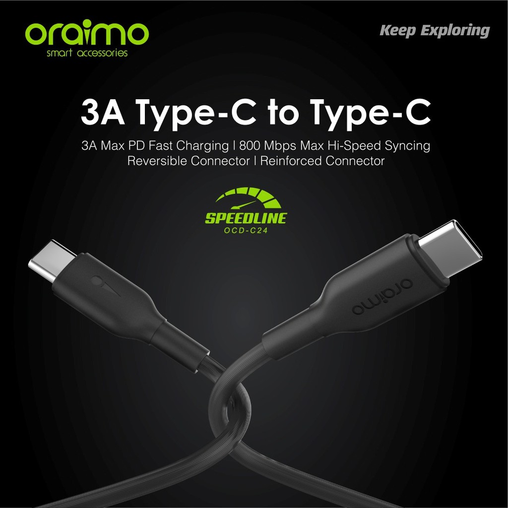 KABEL ORAIMO OCD-C24 TYPE C TO TYPE C