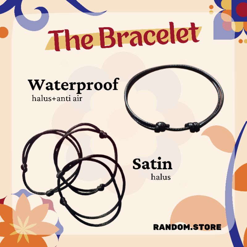 gelang hitam gelang couple gelang hitam waterproof