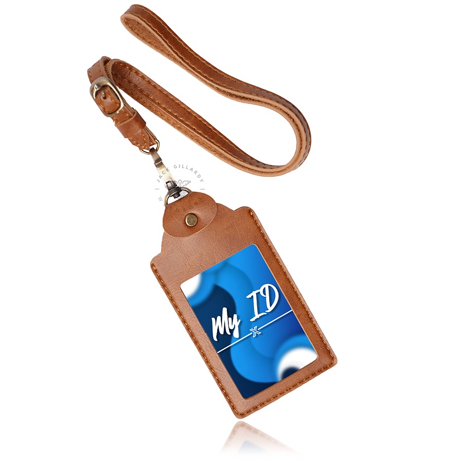 

Id Card Kalung Holder Quick Name Tag Kulit Souvenir