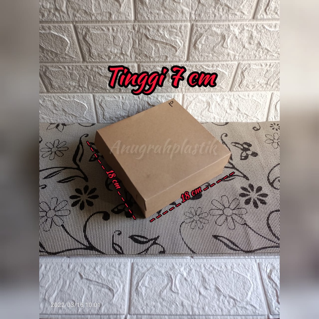 

Dus Coklat R8 310 PAKRIN / Box Coklat uk 18 x 18 x 7 cm (PER 10 PCS)