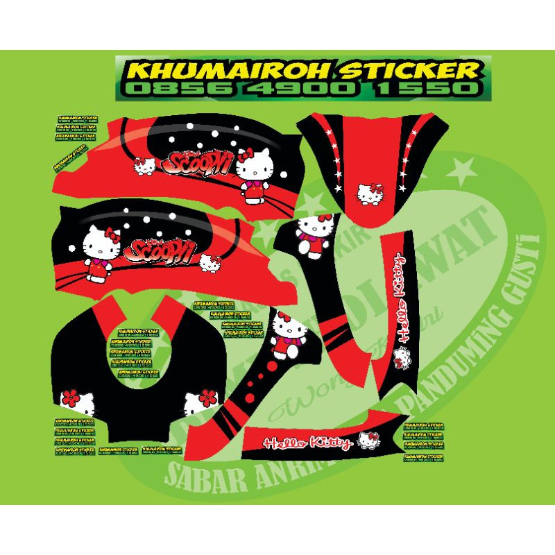 decal scoopy hello kitty