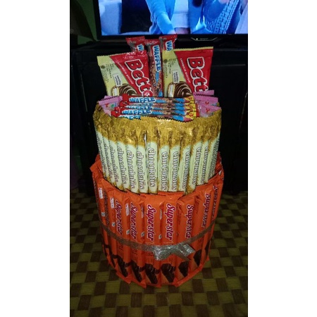 

buket snack kue ulang tahun/snack tower cake