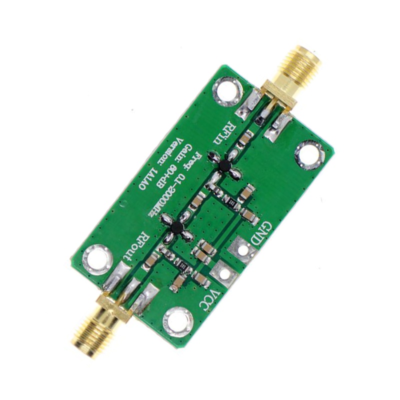 Btsg 0.1-2000MHz Gains Broadband Modul RF Amplifier Frekuensi Tinggi 60dB Untuk FM HF VHF/UHF Analizer