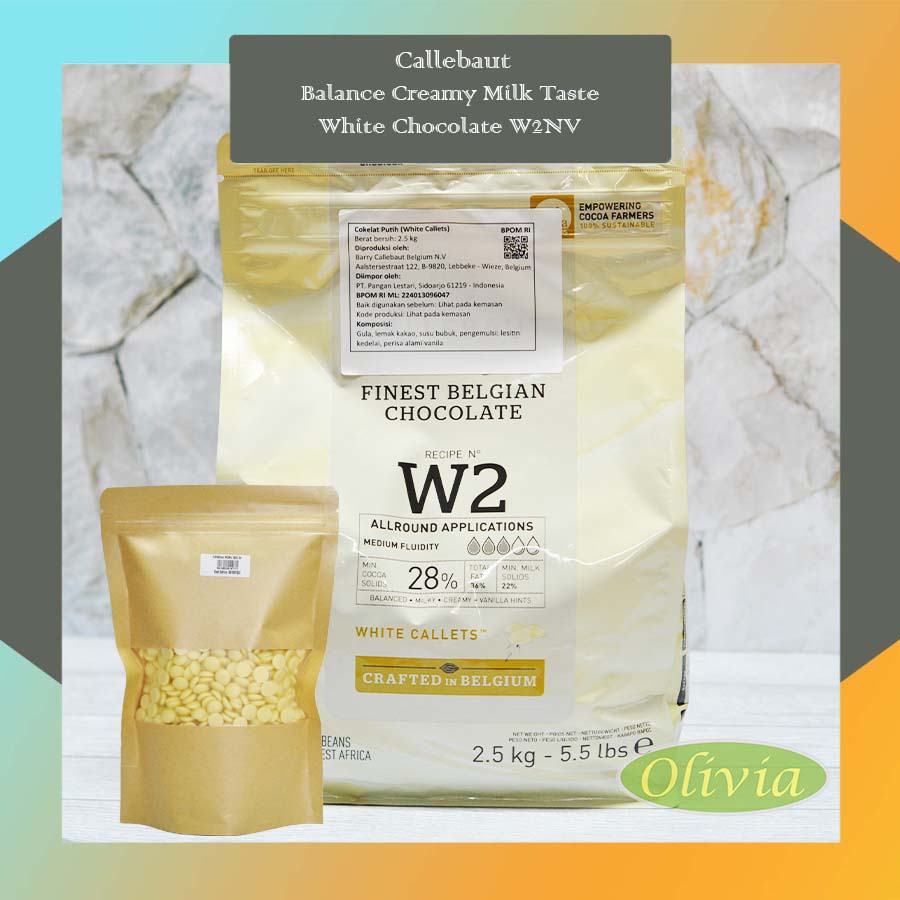 

Callebaut Balance Creamy Milk Taste White Chocolate W2NV 500 gr