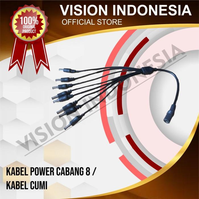 Kabel Cctv Kabel Power Cabang 8 / Kabel Cumi Untuk Camera Cctv