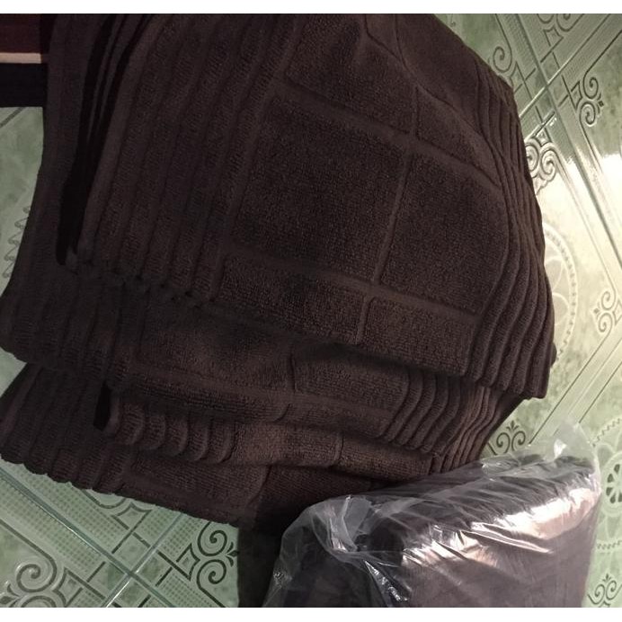 KESET HANDUK/KESET KAKI HOTEL TEBAL POLOS MERK INVICTA UK 40X60-COKLAT