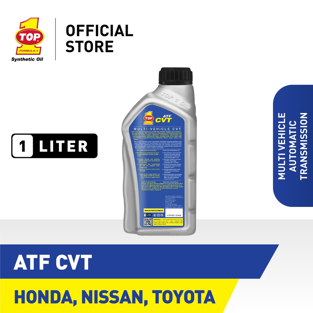 Oli Transmisi Matik TOP1 CVT FLUID 1L - HRV - Outlander CVT - HRV