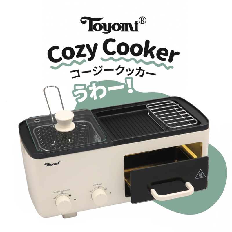 TOYOMI MULTI COOKER Grill Bake 4in1 - BF1000 / BF 1000